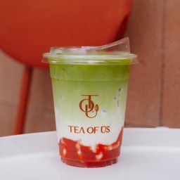 Matcha strawberry latte