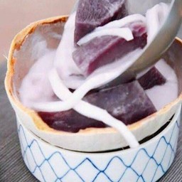 บวชมันม่วง(แถมเนื้อมะพร้าวอ่อน)
