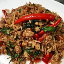 กระเพราหมูสับ50g คลุกข้าว(กล่อง1220ml)