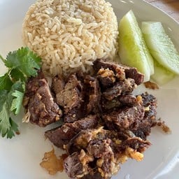 ข้าวมันตับกระเทียม