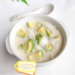 อะโวคาโด้100g+นมอัลมอนด์+มะพร้าวอ่อน(กล่อง450ml)