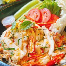 ห่อหมกเนื้อมะพร้าวอ่อนเน้นๆ+ข้าวหอมมะลิ ชุดใหญ่