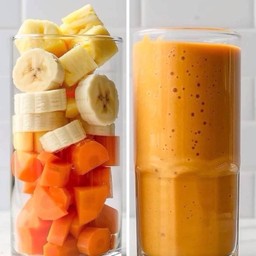 กล้วยหอมแครอทปั่น