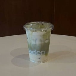White choc matcha latte