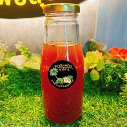 น้ำสตอเบอรี่สกัดเย็น ไร้น้ำตาล ขวด250ml