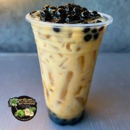 ชานมบุกไข่มุก บราวชูก้า ท็อปปิ้งบุกไข่มุกเน้นๆ2ชั้น แก้ว22ออนซ์