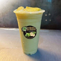 มันหวานญี่ปุ่นปั่น(ไร้นมสด)ท็อปปิ้งมันหวานญี่ปุ่น