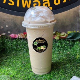 กาแฟเนสปั่นนมมะพร้าว ท็อปปิ้งเนื้อมะพร้าว(แก้ว22ออนซ์)
