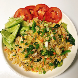 ข้าวผัดหมู(กล่อง1220ml)พร้อมพริกน้ำปลา