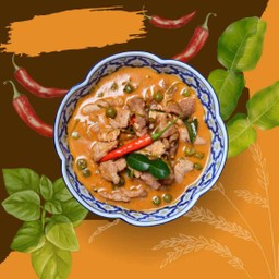 พะแนงไก่ + ข้าว