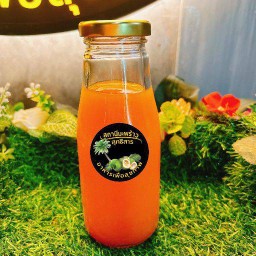 น้ำแครอทผสมน้ำส้ม 100% ไร้น้ำตาล ขวด250ml