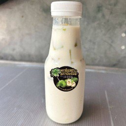 อะโวคาโด้นมสด เพิ่มเนื้ออะโวคาโด้หั่นเต๋า(ขวด250ml)