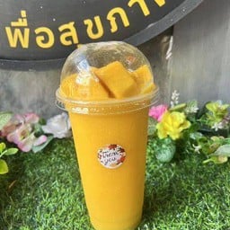 มะม่วงสุกปั่นละมุน ท็อปปิ้งเนื้อมะม่วง