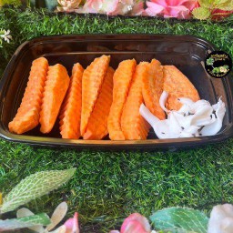 มันแครอทนึ่งแถมเนื้อมะพร้าว(หนัก300g)