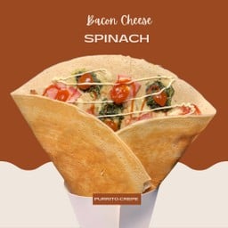 เครปผักโขมเบค่อนชีส