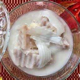 บวชเผือกหอม มะพร้าวอ่อน(สูตรหวานน้อย)