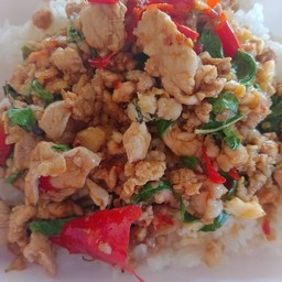 กะเพราหมูสับ