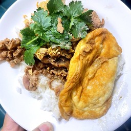 หมูทอดกระเทียม&ไม่รวมไข่