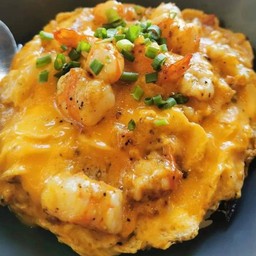 ข้าวไข่ข้น เลือกท๊อปปิ้งได้ตามใจชอบ (ข้าวหอมมะลิ) 