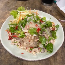 ยำวุ้นเส้นหมูสับ