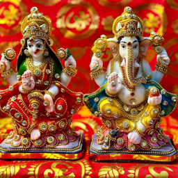 Ganesha & Lakshmi 6 inches