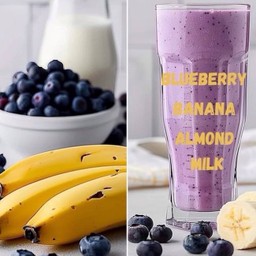 กล้วยหอมบูลเบอรี่ปั่น