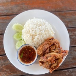 ข้าวหน้าไก่ทอด