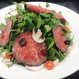 Water cress & Roast beef salad