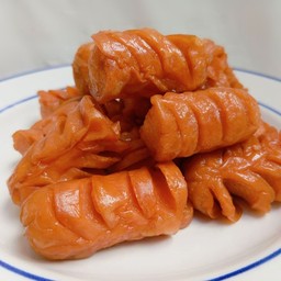 ไส้กรอกไก่รมควันทอด