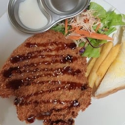 สเต็กไก่ทอด