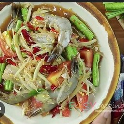 ตำกุ้งสด