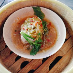 ปลากะพงนึ่งมะนาว