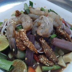 ตำป่าสายบัวกุ้งสด