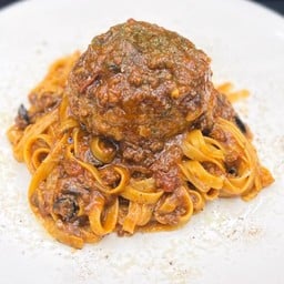 Hamburg meat pasta