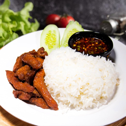 ข้าวหมูทอดครบรส