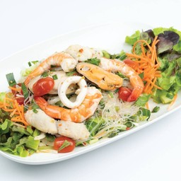 Spicy Glass Noodle Salad with Seafood (Spicy Lime Sauce)