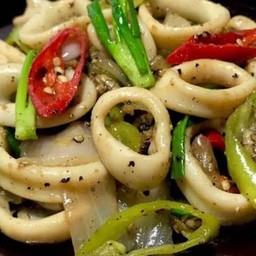 ผัดพริกไทยดำ (กับข้าว)