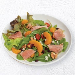 Fruity Summer Rocket Salad with Hokkaido Ham and Italian Dressing