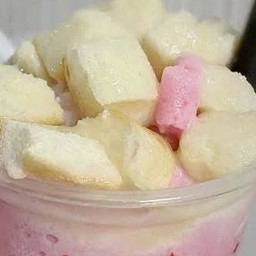 ปังเย็นนมชมพู (แก้ว)