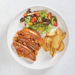 "The Factory" Homemade Mixed Sausages with BBQ Glaze