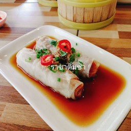 ก๋วยเตี๋ยวหลอด ใส้หมูแดง