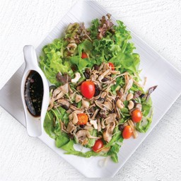 Rocket Salad with Mixed Mushrooms and Balsamic