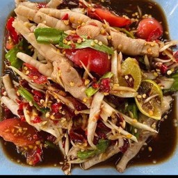 ตำ ปู ปลาร้า ตีนไก่