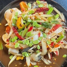 ตำทะเลกุ้งสด
