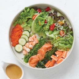Seafood Salad with Wasabi Shoyu Dressing