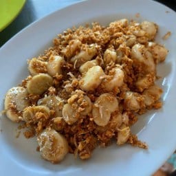 D4 เอ็นหอยจอบทอดกระเทียม