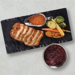 Grilled Chicken with Spicy Fermented Fish Dip and Rice