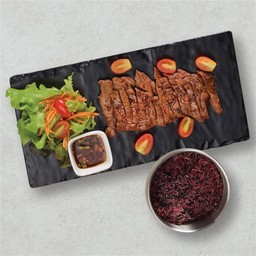 Thai-style Australian Flank Steak with Spicy Dip and Rice
