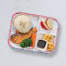 Kid-Friendly Kirimi Salmon Teriyaki with Rice