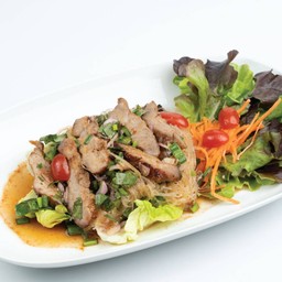 Spicy Glass Noodle Salad with Grilled Pork (Chilli Lime Sauce)
